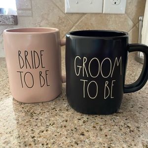 Rae Dunn Bride-to-Be and Groom-to-Be Mugs